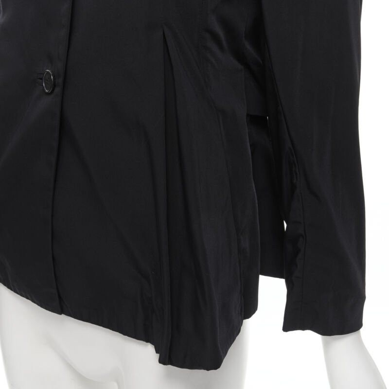 Marni MARNI black polyester box dart layered back flared short trench coat IT38 XS Size XS / US 0-2 / IT 36-38 - 10 Thumbnail