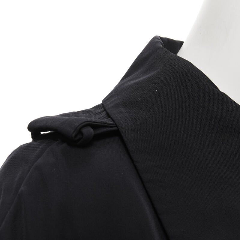 Marni MARNI black polyester box dart layered back flared short trench coat IT38 XS Size XS / US 0-2 / IT 36-38 - 7 Thumbnail
