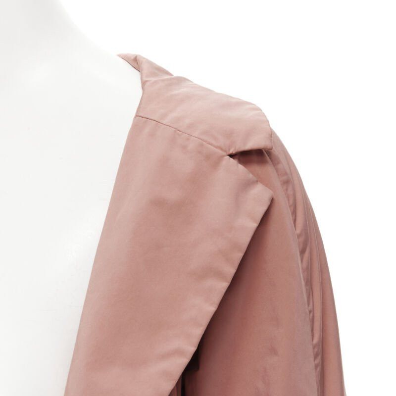Marni MARNI dusty blush pink polyamide nylon spread collar blazer jacket IT40 XS Size S / US 4 / IT 40 - 7 Thumbnail