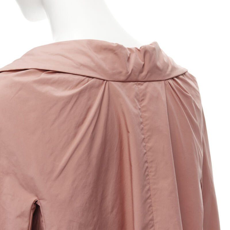 Marni MARNI dusty blush pink polyamide nylon spread collar blazer jacket IT40 XS Size S / US 4 / IT 40 - 8 Thumbnail