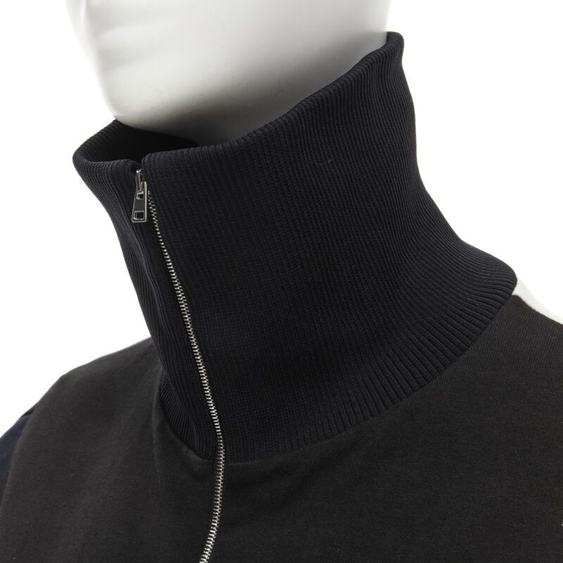 Marni MARNI black navy white geometric colorblock patchwork track jacket IT42 M Size M / US 6-8 / IT 42-44 - 2 Thumbnail