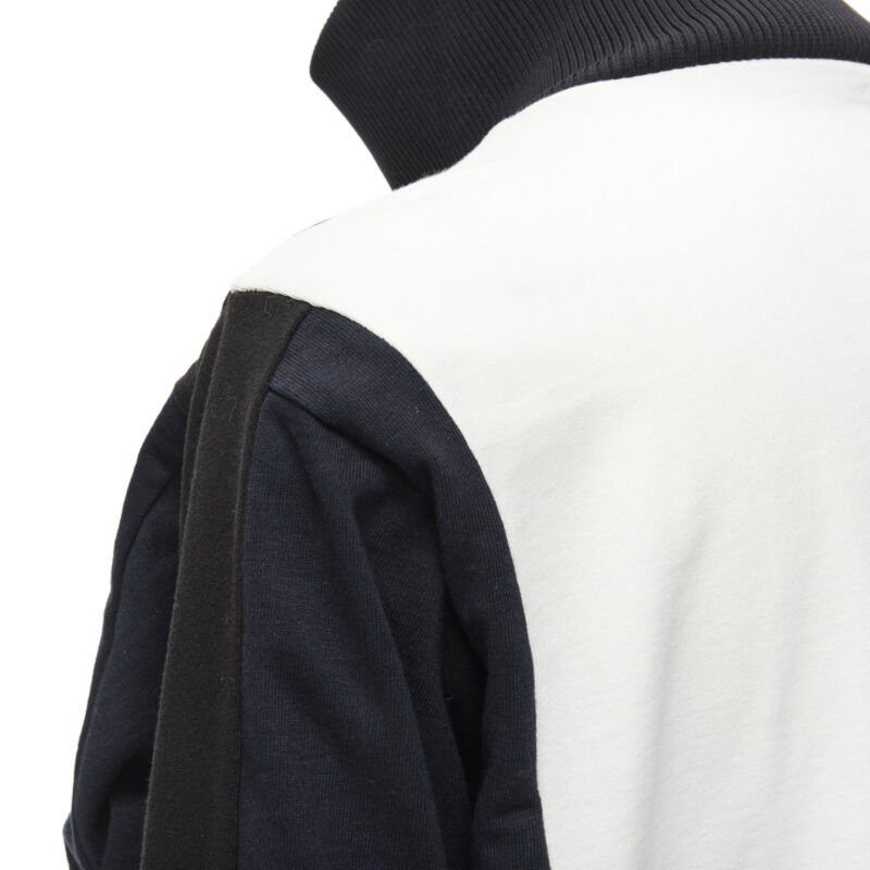 Marni MARNI black navy white geometric colorblock patchwork track jacket IT42 M Size M / US 6-8 / IT 42-44 - 10 Thumbnail
