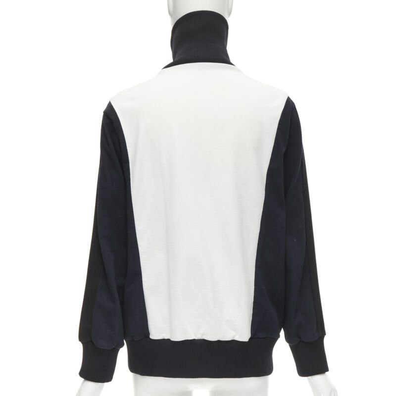 Marni MARNI black navy white geometric colorblock patchwork track jacket IT42 M Size M / US 6-8 / IT 42-44 - 6 Thumbnail