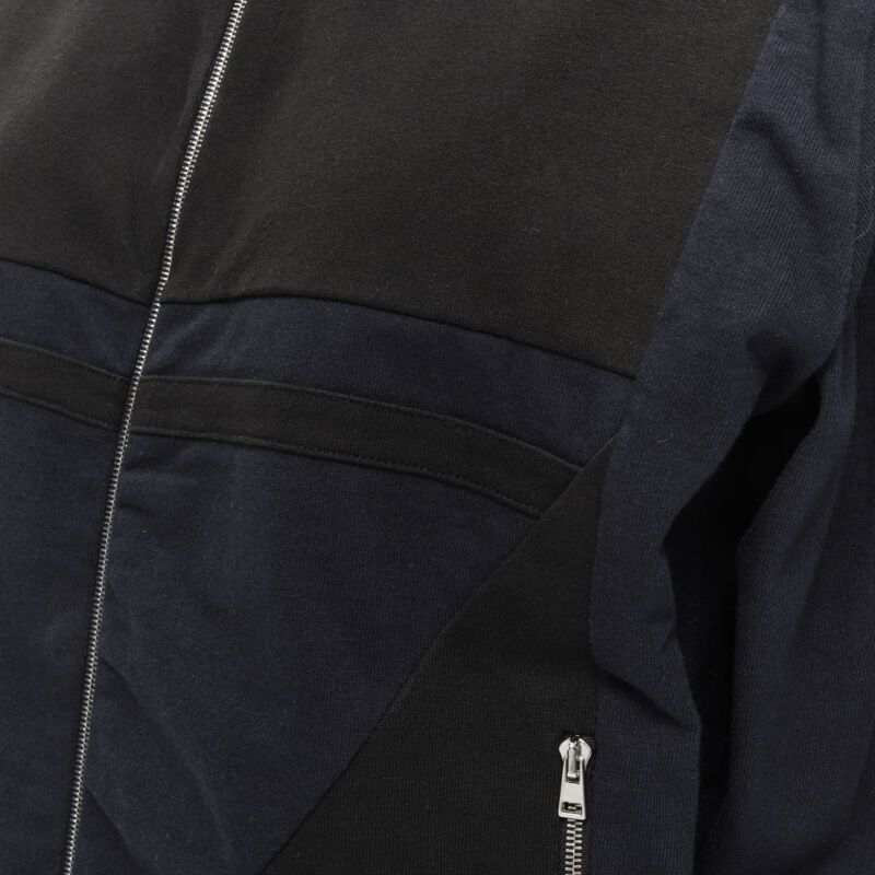 Marni MARNI black navy white geometric colorblock patchwork track jacket IT42 M Size M / US 6-8 / IT 42-44 - 8 Thumbnail