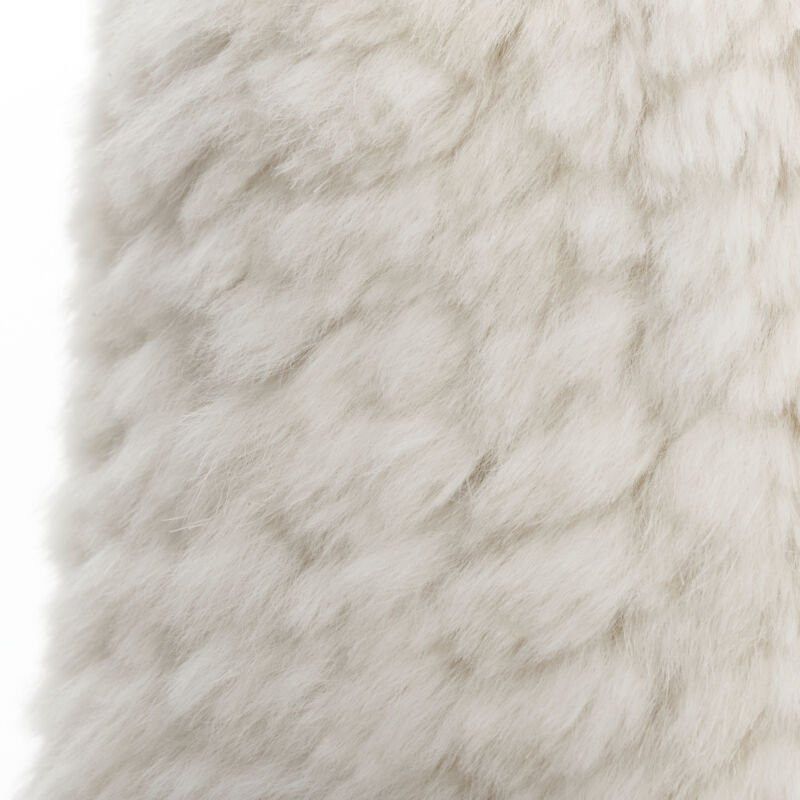 Matthew Williamson MATTHEW WILLIAMSON beige rabbit fur ruffle collar 3/4 sleeve short jacket UK8 XS Size S / US 4 / IT 40 - 11 Thumbnail