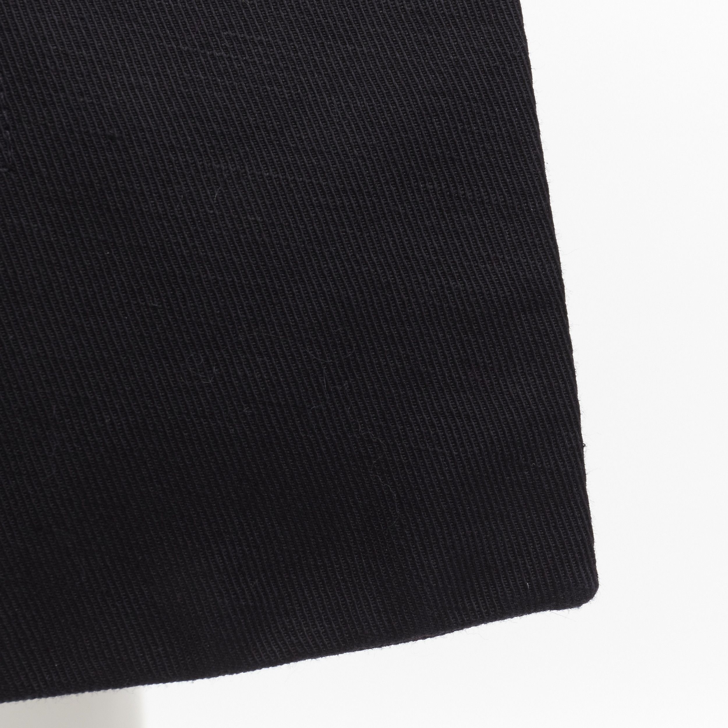 Marni MARNI black cotton linen asymmetric step hem pleated flared skirt IT42 S Size 28" / US 6 / IT 42 - 9 Thumbnail