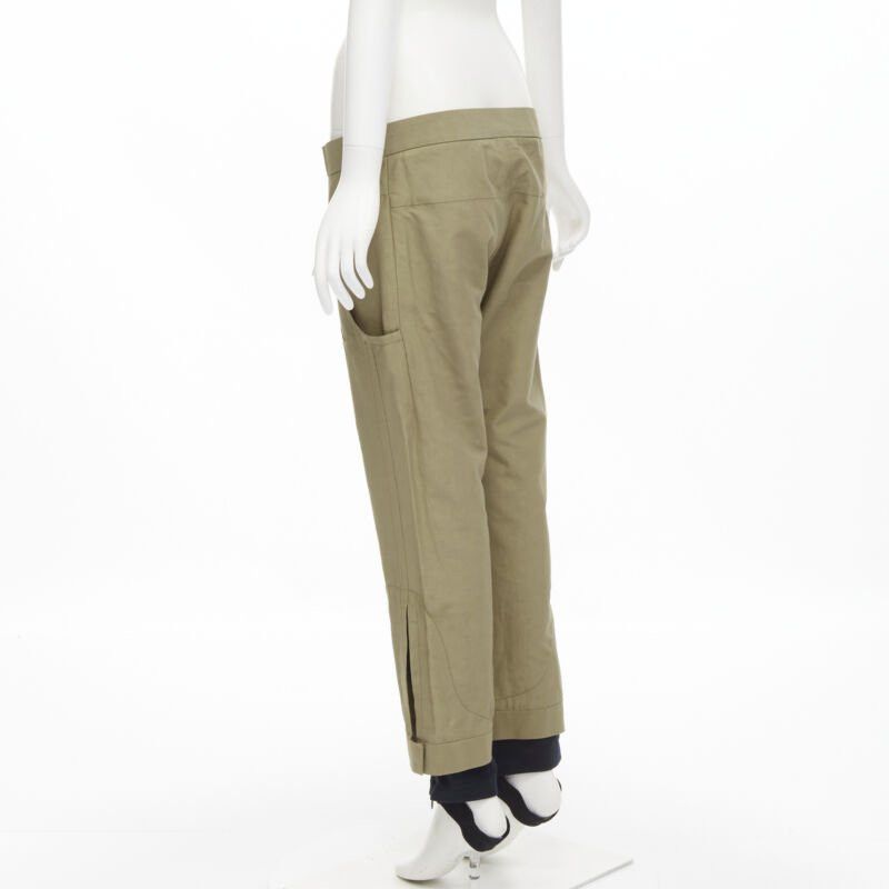 Marni MARNI brown cotton layered hem stirrup jodphur pants IT42 S Size 28" / US 6 / IT 42 - 6 Thumbnail