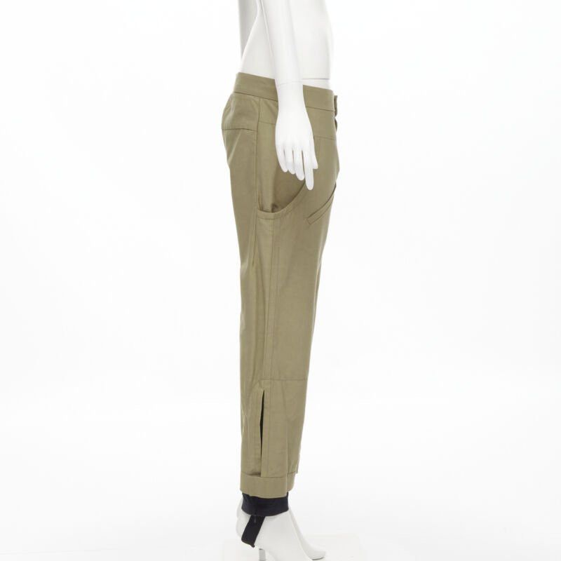 Marni MARNI brown cotton layered hem stirrup jodphur pants IT42 S Size 28" / US 6 / IT 42 - 4 Thumbnail