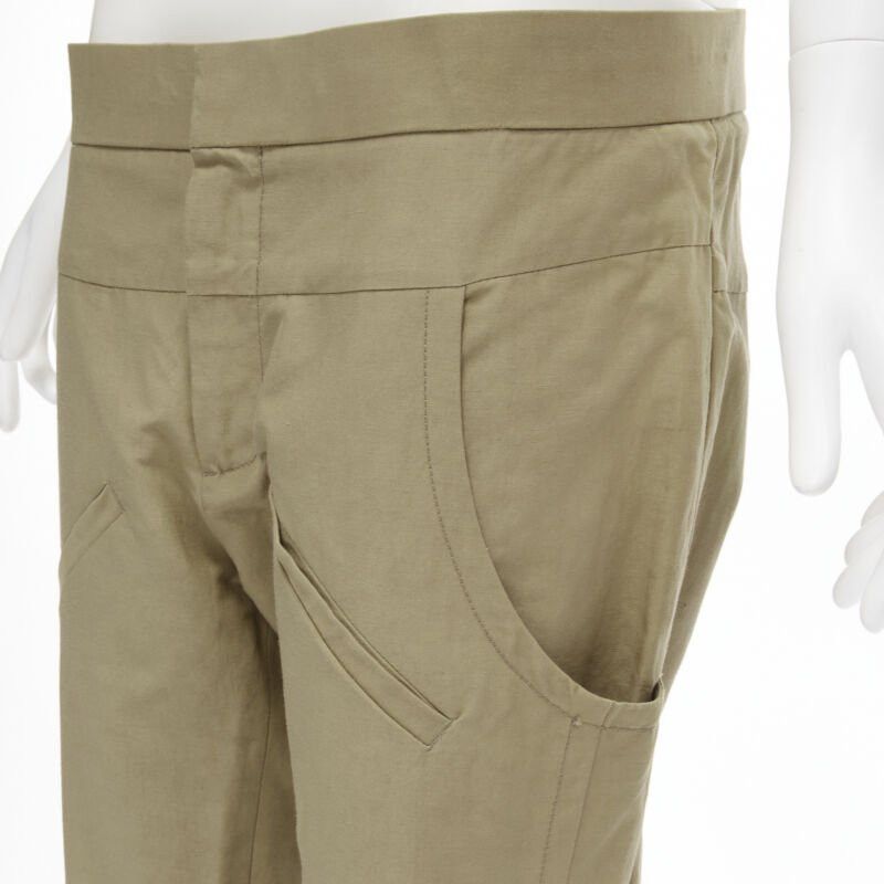 Marni MARNI brown cotton layered hem stirrup jodphur pants IT42 S Size 28" / US 6 / IT 42 - 7 Thumbnail