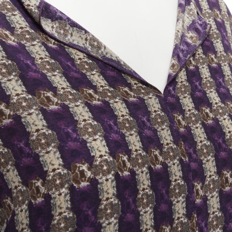 Marni MARNI purple jewel print tier ruffle waist sheath dress IT38 XS Size XS / US 0-2 / IT 36-38 - 7 Thumbnail
