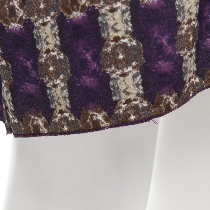 Marni MARNI purple jewel print tier ruffle waist sheath dress IT38 XS Size XS / US 0-2 / IT 36-38 - 10 Thumbnail
