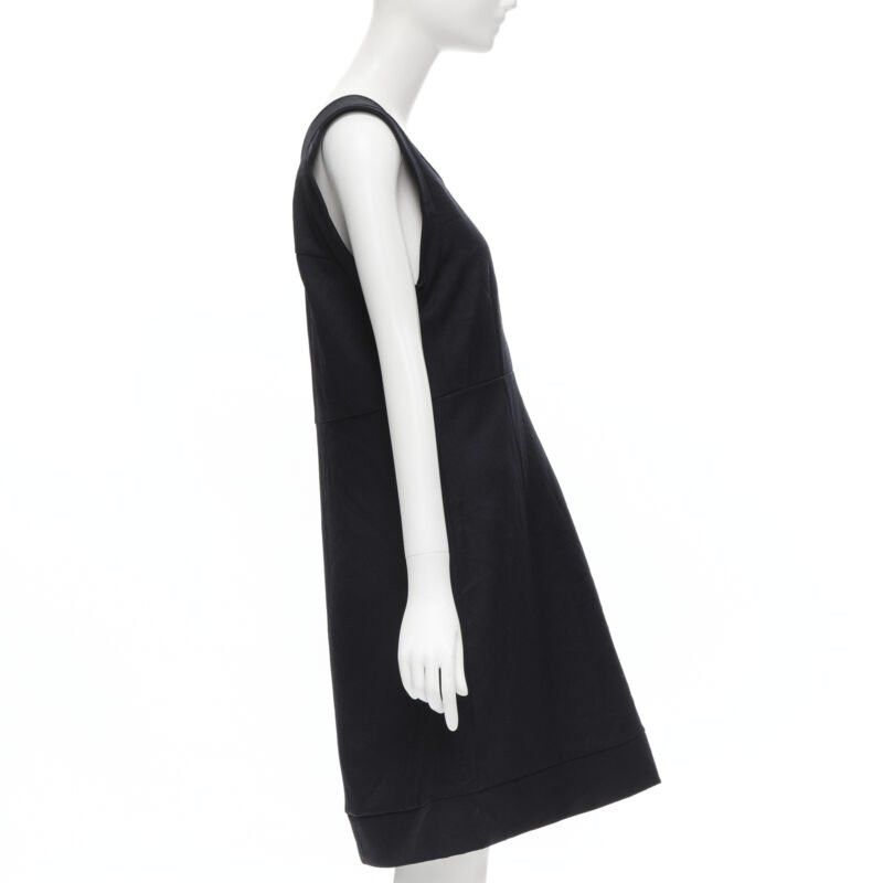 Marni MARNI navy blue crinkled scoop neck boxy dress IT42 S Size M / US 6-8 / IT 42-44 - 4 Thumbnail