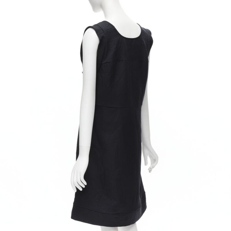 Marni MARNI navy blue crinkled scoop neck boxy dress IT42 S Size M / US 6-8 / IT 42-44 - 6 Thumbnail