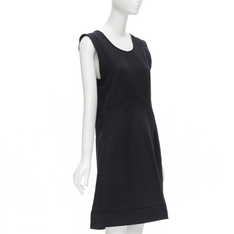 Marni MARNI navy blue crinkled scoop neck boxy dress IT42 S Size M / US 6-8 / IT 42-44 - 3 Thumbnail