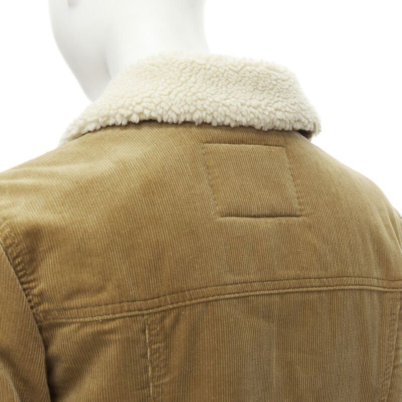 Marc Jacobs MARC JACOBS brown corduroy faux shearling lined trucker jacket XS Size XS / US 0-2 / IT 36-38 - 7 Thumbnail