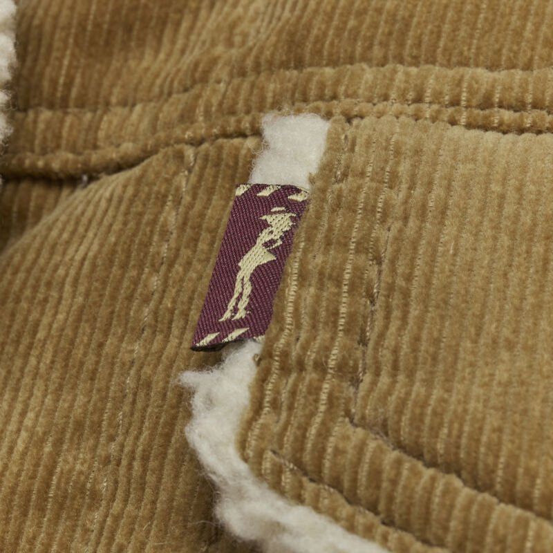 Marc Jacobs MARC JACOBS brown corduroy faux shearling lined trucker jacket XS Size XS / US 0-2 / IT 36-38 - 8 Thumbnail
