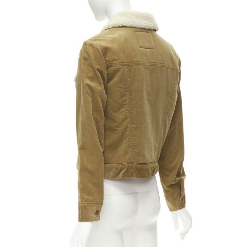 Marc Jacobs MARC JACOBS brown corduroy faux shearling lined trucker jacket XS Size XS / US 0-2 / IT 36-38 - 6 Thumbnail
