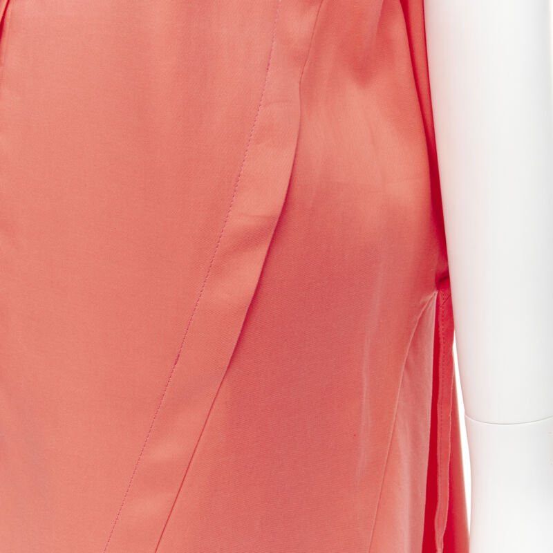 Marni MARNI coral pink cotton silk pleated bubble back boxy sleeveless dress IT40 Size S / US 4 / IT 40 - 10 Thumbnail