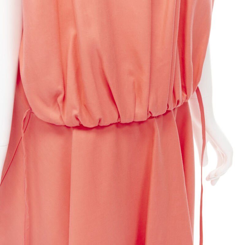 Marni MARNI coral pink cotton silk pleated bubble back boxy sleeveless dress IT40 Size S / US 4 / IT 40 - 2 Thumbnail