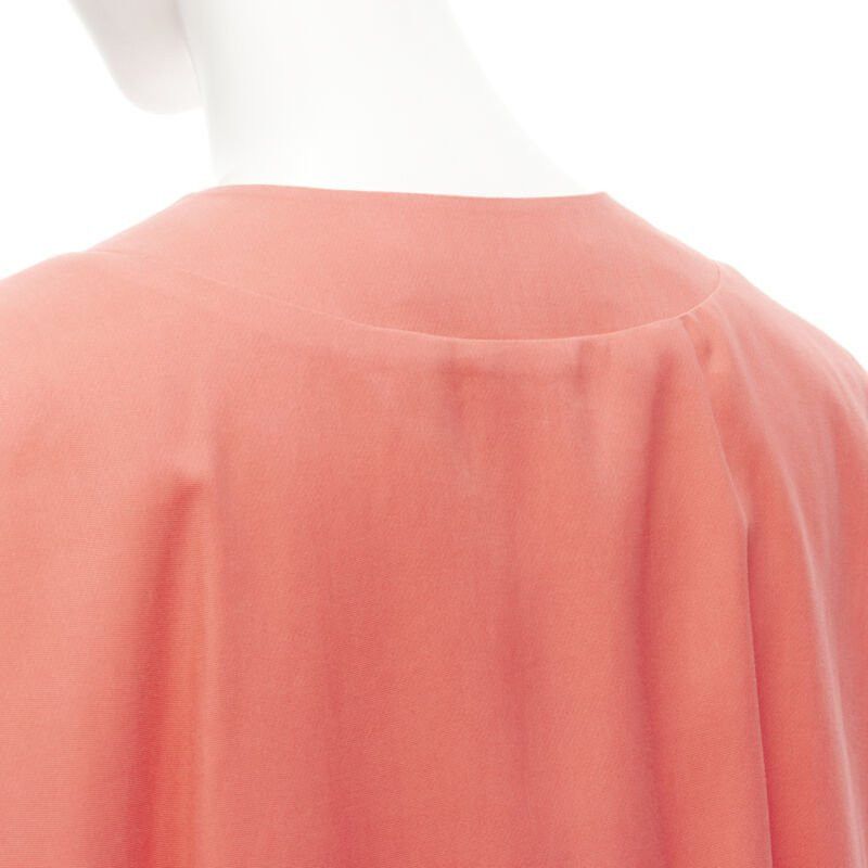Marni MARNI coral pink cotton silk pleated bubble back boxy sleeveless dress IT40 Size S / US 4 / IT 40 - 9 Thumbnail