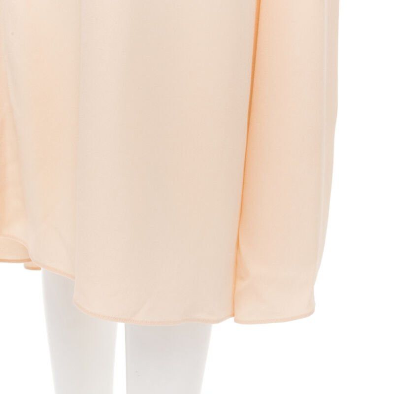 Marni MARNI 2019 peach pleated collar round sleeve short sleeve midi dress IT36 XS Size XS / US 0-2 / IT 36-38 - 10 Thumbnail