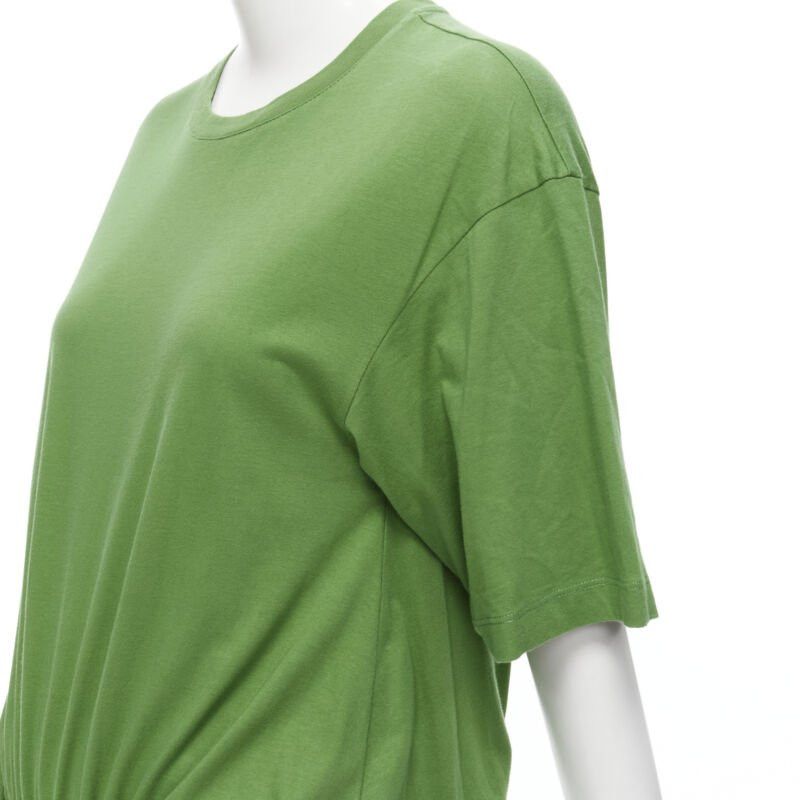 Marni MARNI green cotton waist grosgrain bow drawstring hem t-shirt dress IT38 XS Size XS / US 0-2 / IT 36-38 - 7 Thumbnail