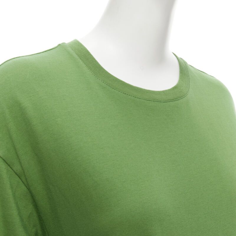 Marni MARNI green cotton waist grosgrain bow drawstring hem t-shirt dress IT38 XS Size XS / US 0-2 / IT 36-38 - 8 Thumbnail