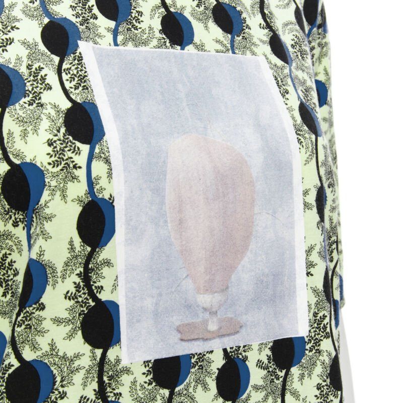 Marni MARNI green paisley blue geometric photo print short sleeve boxy tshirt IT36 XS Size XS / US 0-2 / IT 36-38 - 2 Thumbnail