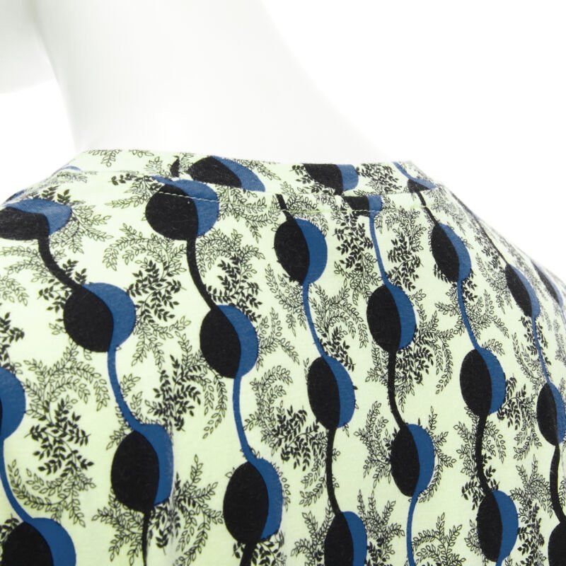 Marni MARNI green paisley blue geometric photo print short sleeve boxy tshirt IT36 XS Size XS / US 0-2 / IT 36-38 - 8 Thumbnail