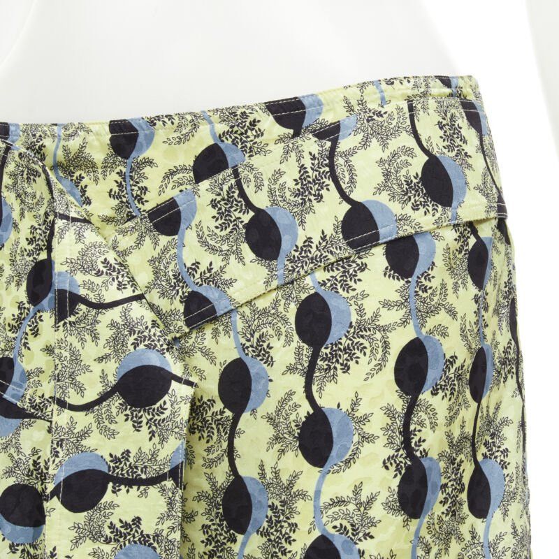 Marni MARNI yellow paisley blue black geometric print belted wrap skirt IT40 S Size 27" / US 4 / IT 40 - 7 Thumbnail