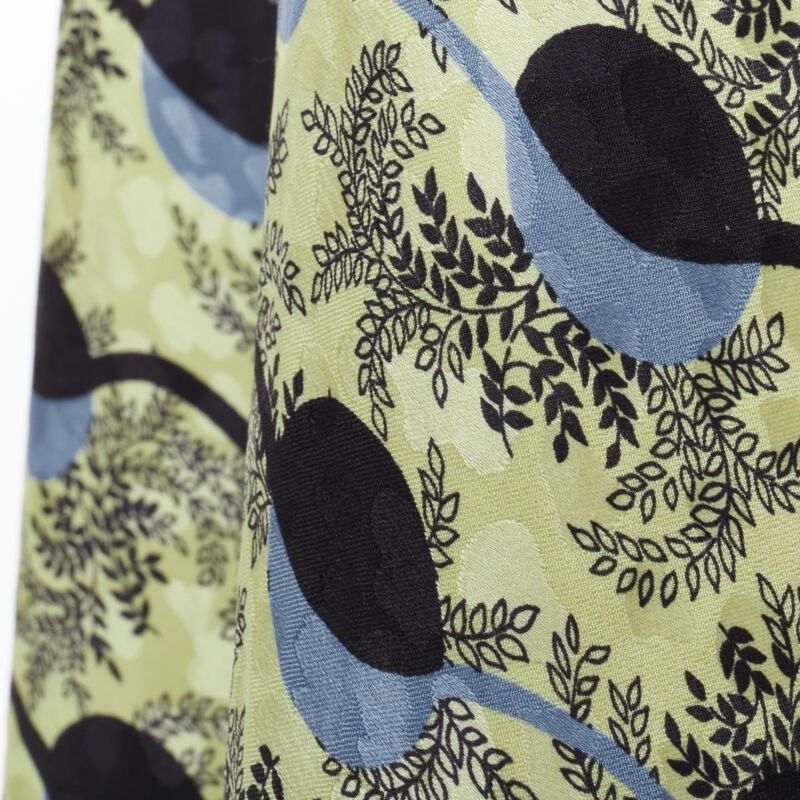 Marni MARNI yellow paisley blue black geometric print belted wrap skirt IT40 S Size 27" / US 4 / IT 40 - 9 Thumbnail