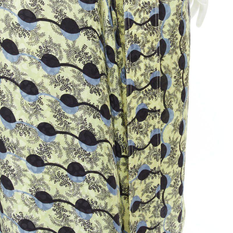 Marni MARNI yellow paisley blue black geometric print belted wrap skirt IT40 S Size 27" / US 4 / IT 40 - 10 Thumbnail