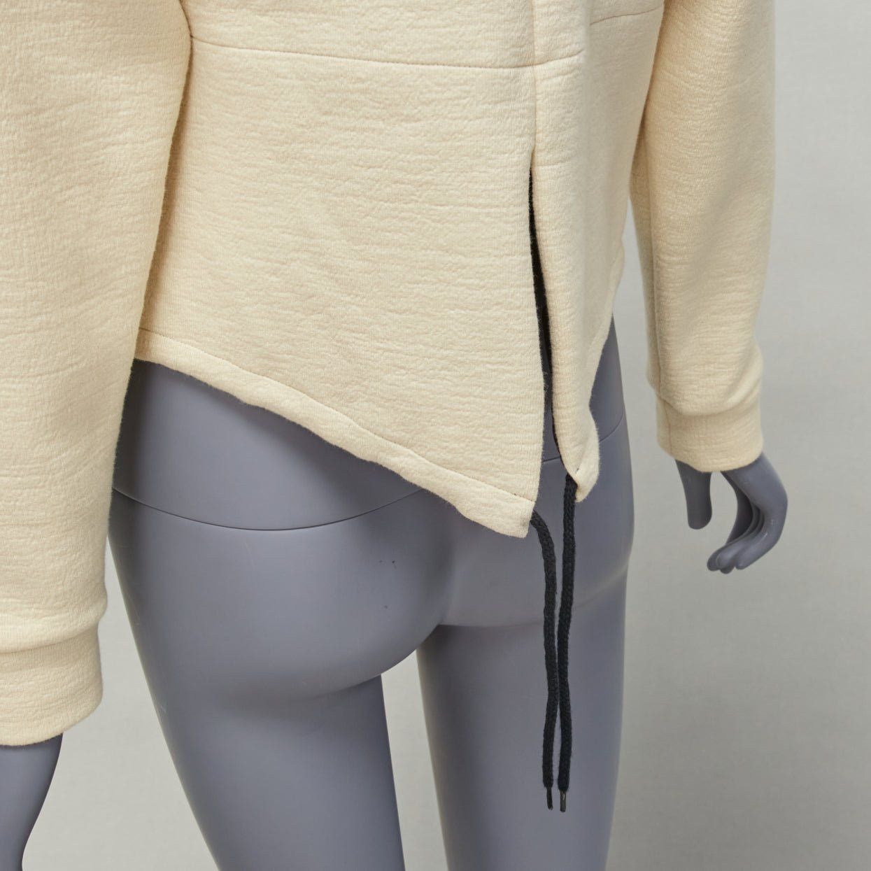 Marni MARNI cream cotton leather zip pull cropped bomber jacket IT36 XXS Size XS / US 0-2 / IT 36-38 - 2 Thumbnail