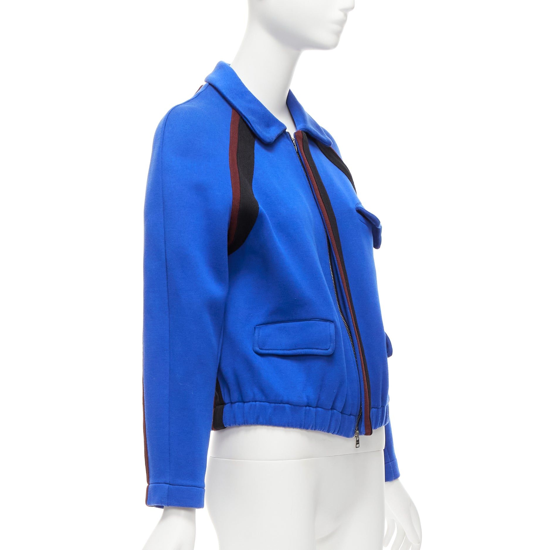 Marni MARNI electric blue track suit raglan bomber jacket IT38 XS Size XS / US 0-2 / IT 36-38 - 4 Thumbnail