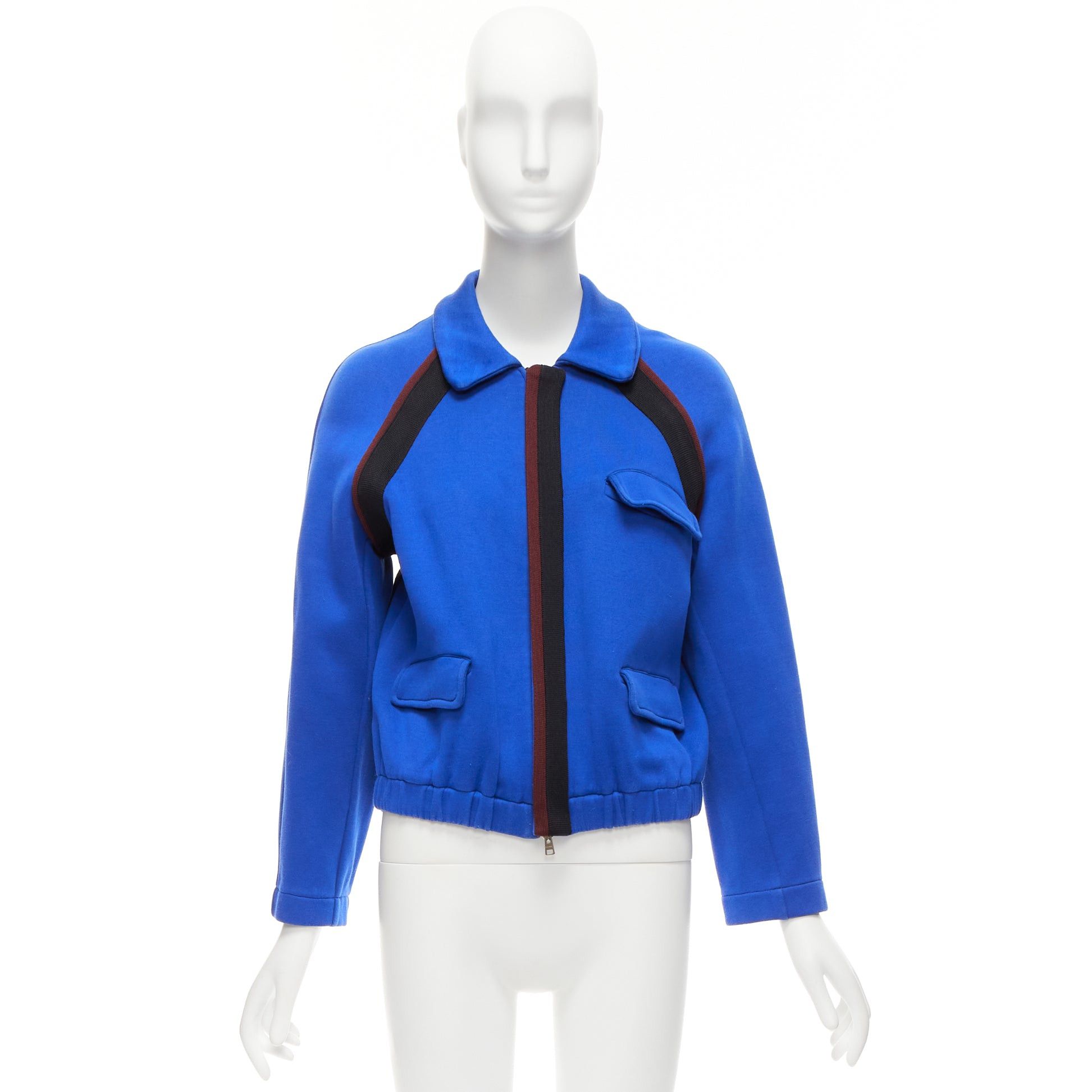 Marni MARNI electric blue track suit raglan bomber jacket IT38 XS Size XS / US 0-2 / IT 36-38 - 10 Thumbnail