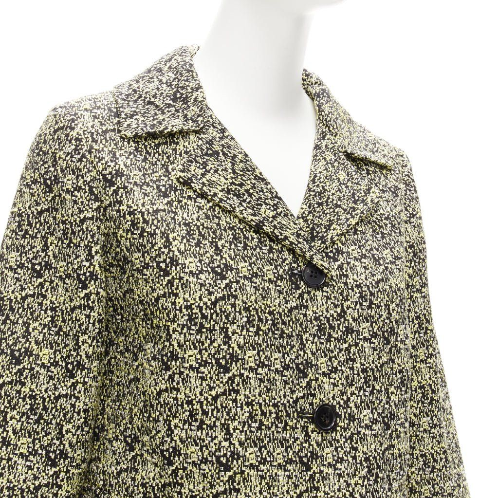 Marni MARNI 2014 yellow speckle jacquard cotton blend cropped jacket IT38 XS Size XS / US 0-2 / IT 36-38 - 2 Thumbnail