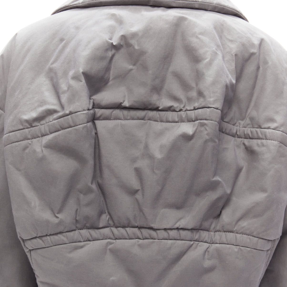 Marni MARNI grey washed cotton brown lined padded cocoon MA1 jacket IT36 XS Size XS / US 0-2 / IT 36-38 - 8 Thumbnail