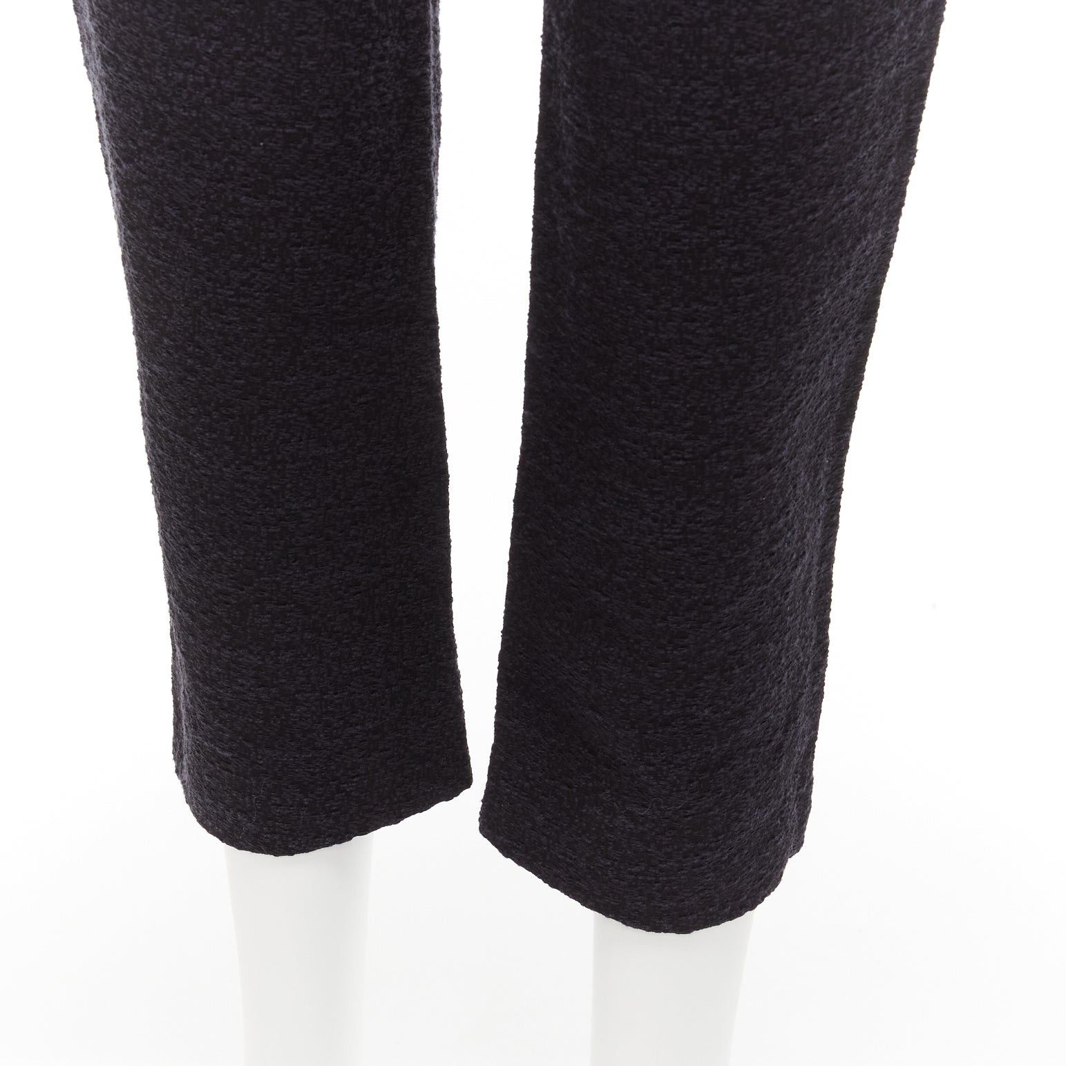 Marni MARNI 2014 black cotton blend jacquard zip front tapered pants IT38 XS Size 26" / US 2 / IT 38 - 7 Thumbnail