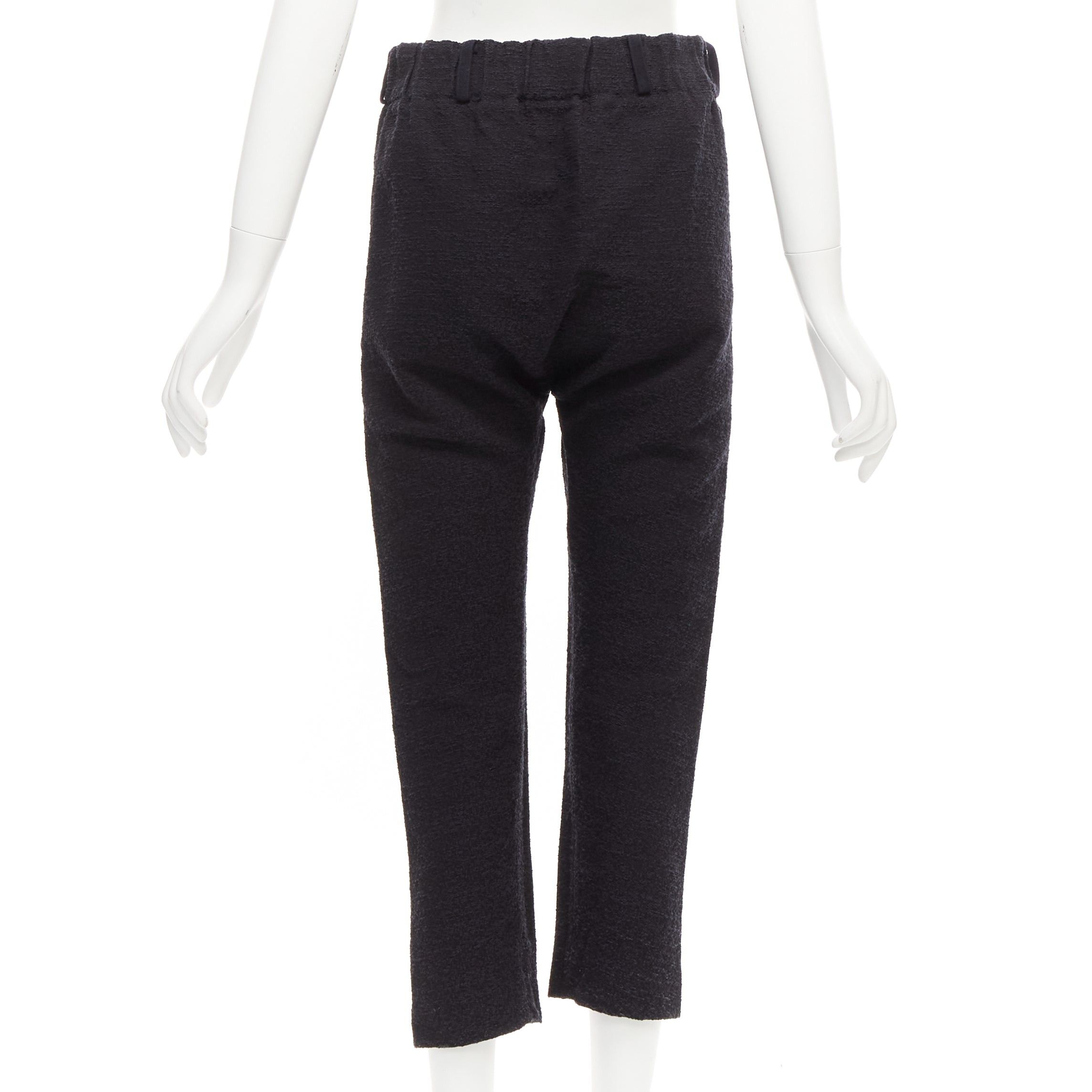 Marni MARNI 2014 black cotton blend jacquard zip front tapered pants IT38 XS Size 26" / US 2 / IT 38 - 5 Thumbnail