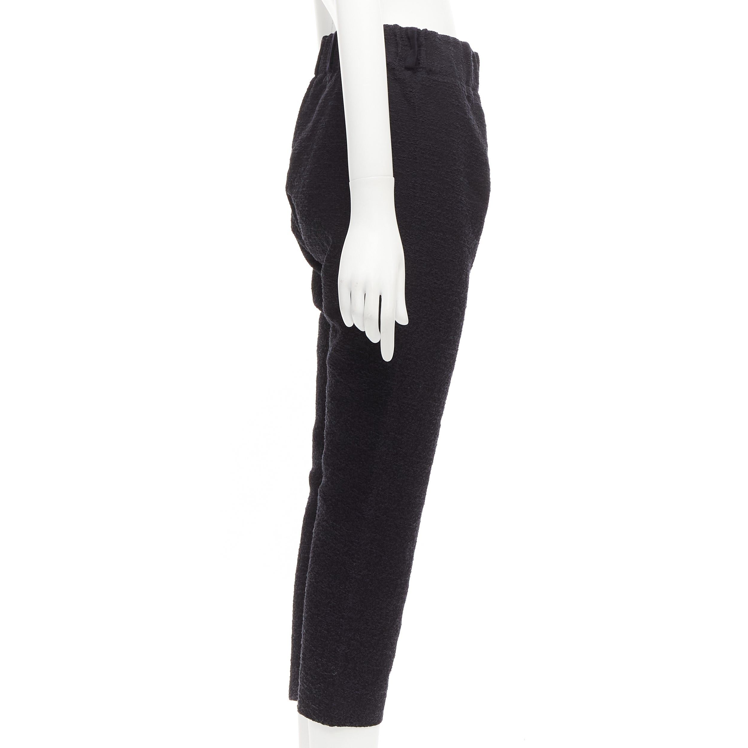 Marni MARNI 2014 black cotton blend jacquard zip front tapered pants IT38 XS Size 26" / US 2 / IT 38 - 4 Thumbnail