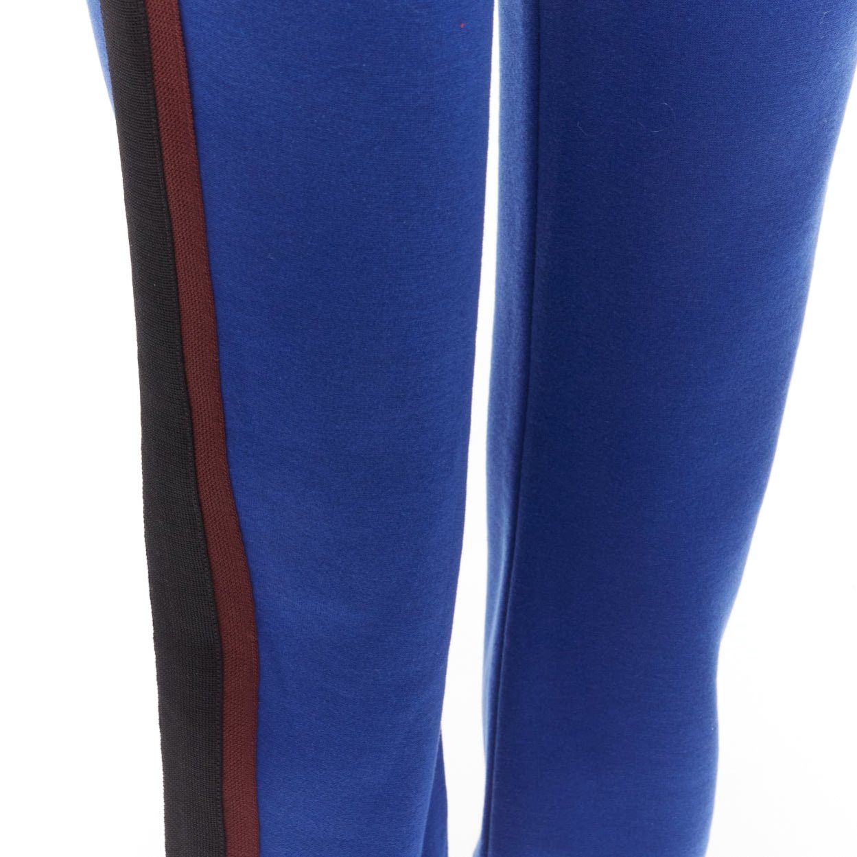 Marni MARNI blue cotton blend brown black tape tapered joggers IT38 XS Size 26" / US 2 / IT 38 - 7 Thumbnail