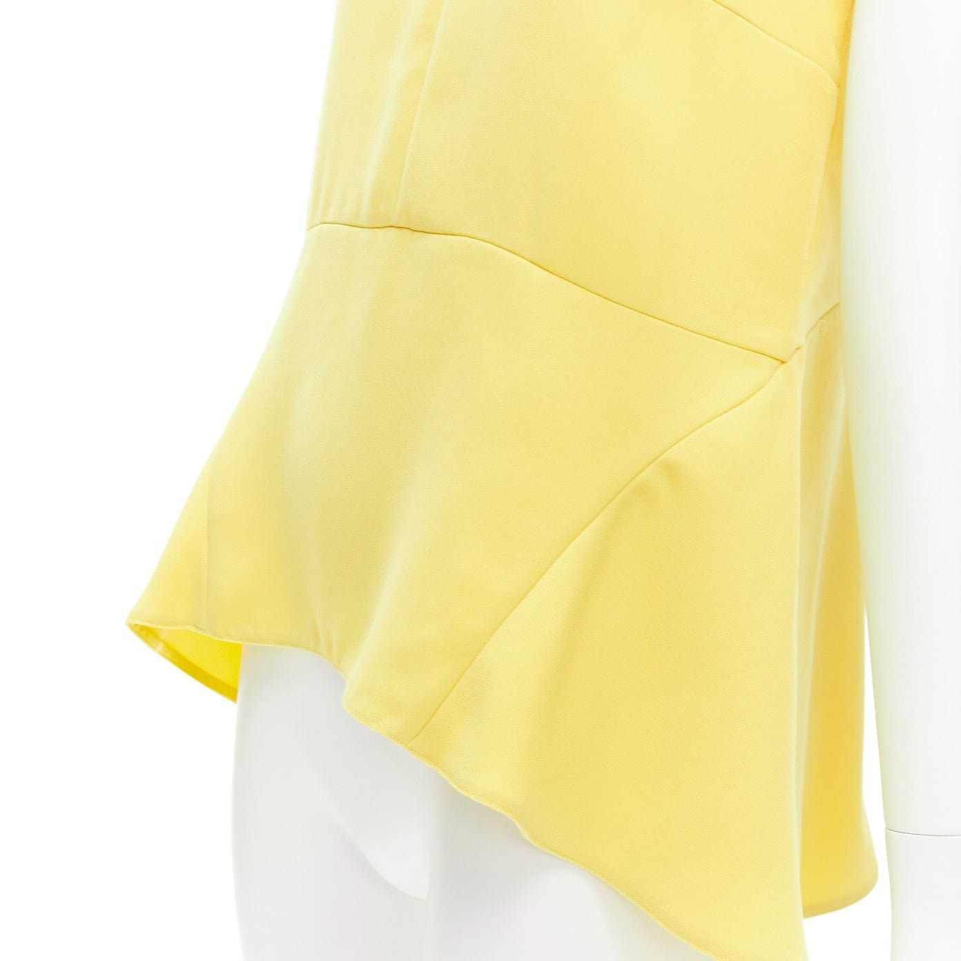 Marni MARNI canary yellow darted high low peplum sleeveless top IT42 M Size M / US 6-8 / IT 42-44 - 2 Thumbnail