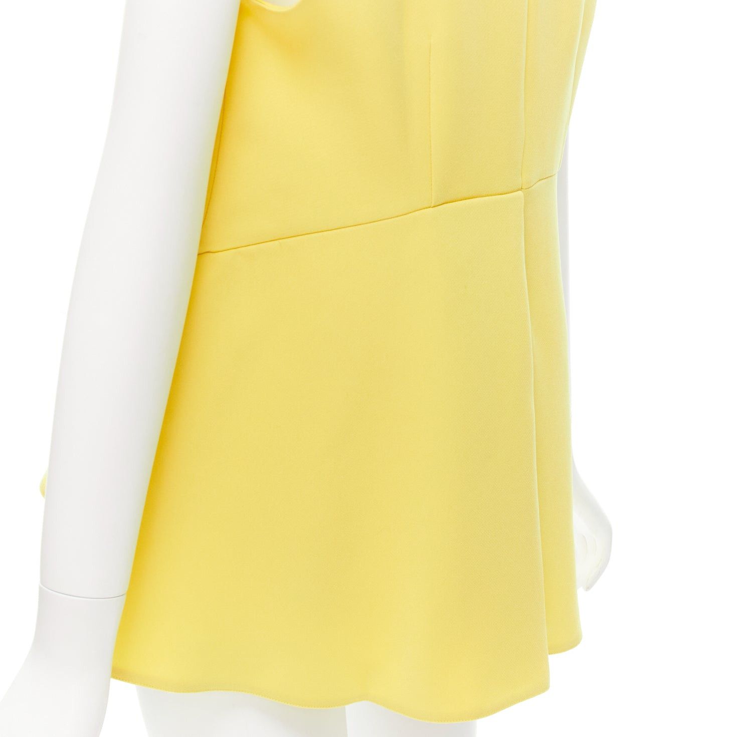 Marni MARNI canary yellow darted high low peplum sleeveless top IT42 M Size M / US 6-8 / IT 42-44 - 7 Thumbnail