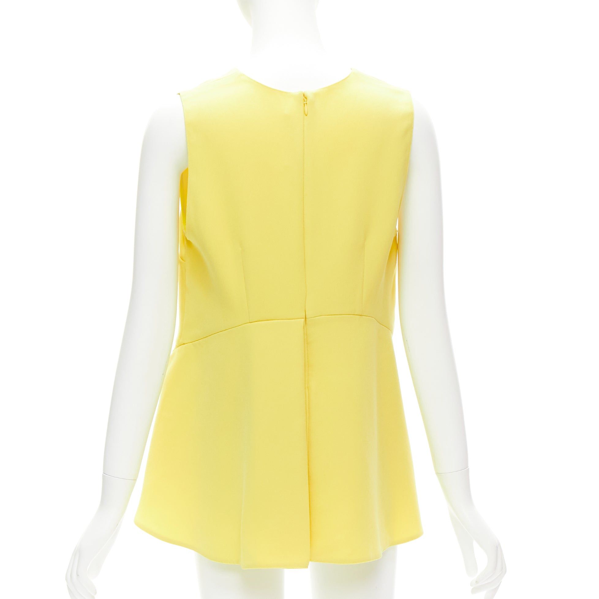 Marni MARNI canary yellow darted high low peplum sleeveless top IT42 M Size M / US 6-8 / IT 42-44 - 5 Thumbnail