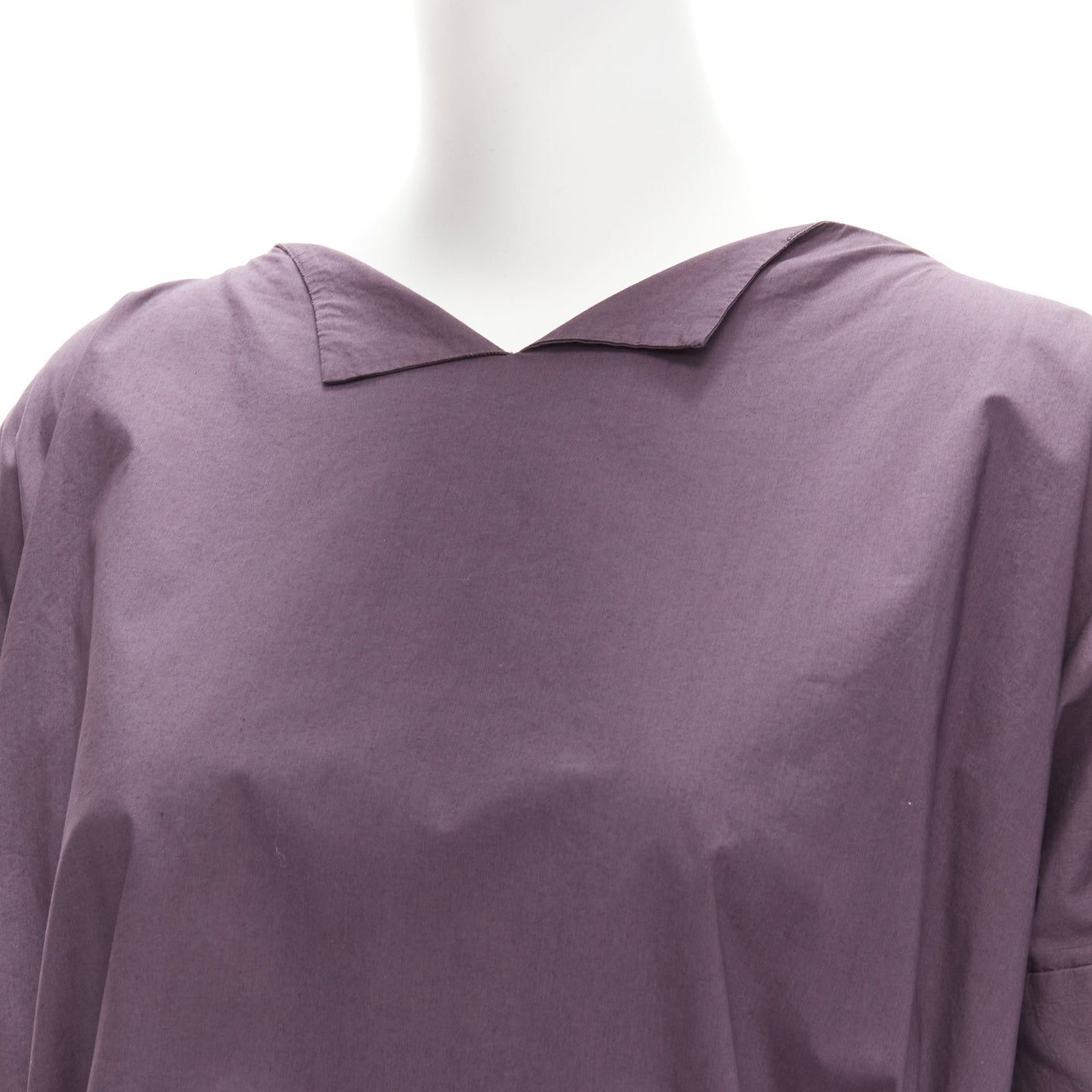 Marni MARNI 100% cotton purple V collar bow belt boxy top IT38 XS Size XS / US 0-2 / IT 36-38 - 7 Thumbnail