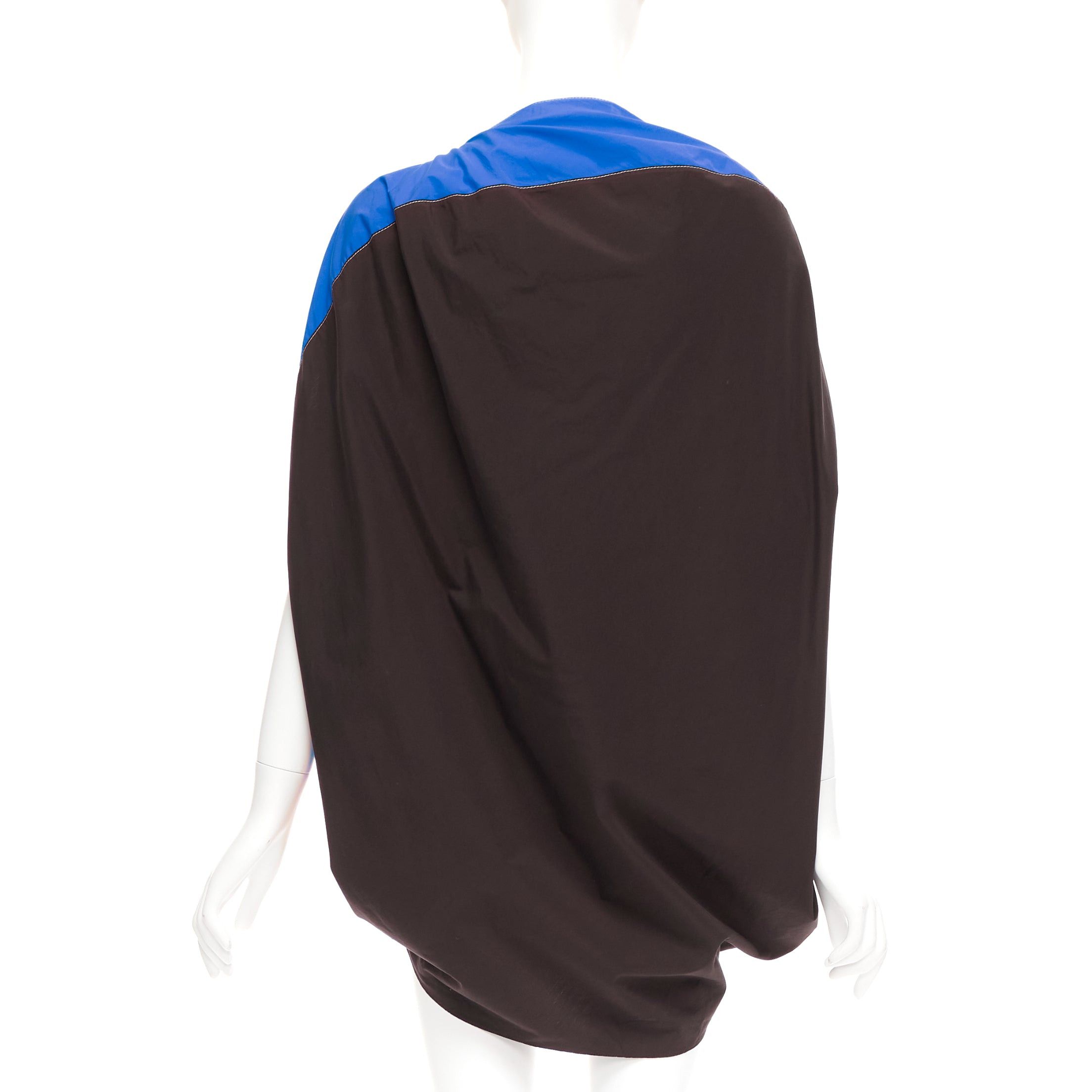 Marni MARNI blue front black back cocoo 3D cut mini dress IT36 XS Size XS / US 0-2 / IT 36-38 - 5 Thumbnail