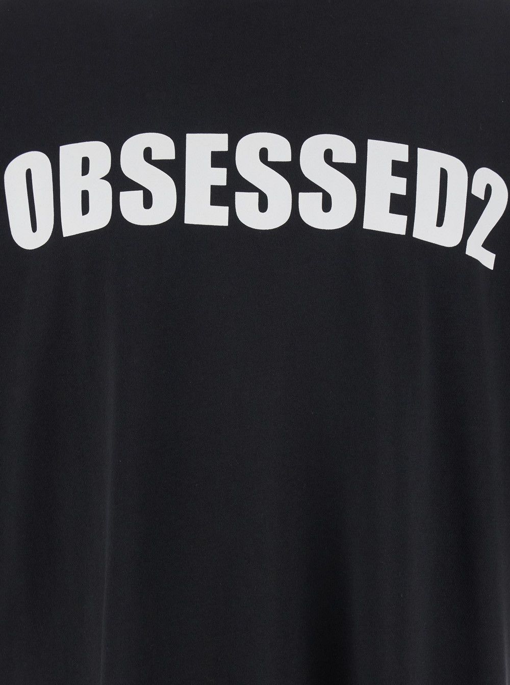 Dsquared2 Black Crewneck T-Shirt with Maxi Logo Lettering on the Front in Cotton Man Size US S / EU 44-46 / 1 - 3 Thumbnail