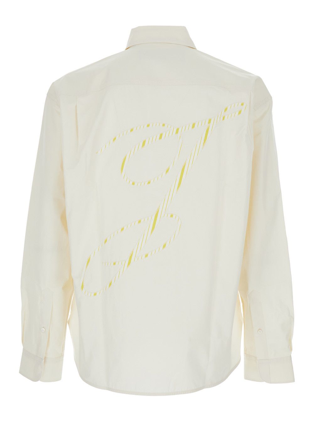 Jacquemus 'Henri' White Shirt with Maxi J Logo on the Back in Cotton Man Size US M / EU 48-50 / 2 - 2 Thumbnail