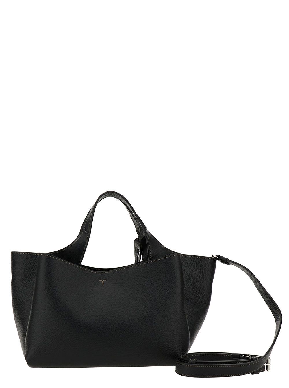 Tod's Handbag 'T Timeless' with Logo Embossed in Black Garnet Leather for Women Size ONE SIZE - 4 Thumbnail