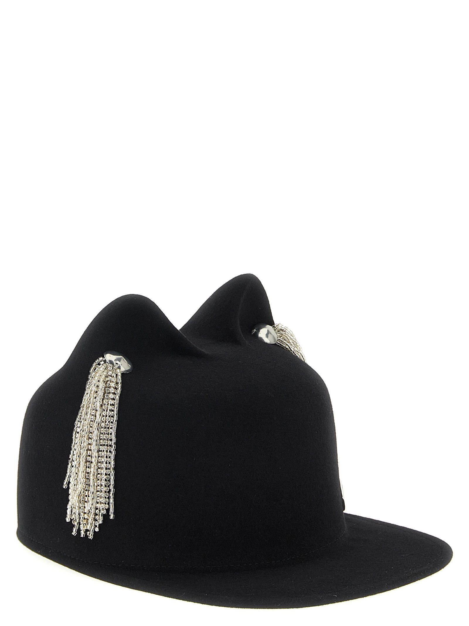 Maison Michel 'Jamie' hat with crystals Size ONE SIZE - 2 Thumbnail